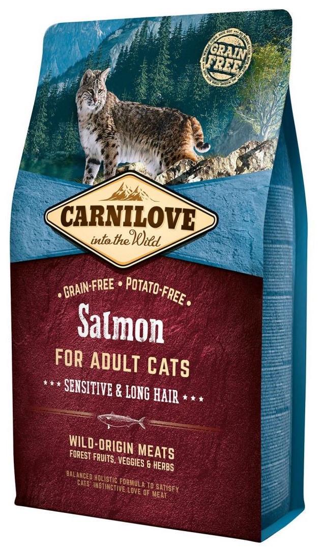 Корм беззерновой для кошек Carnilove Cat Salmon Sensitive с чувствительным пищеварением с лососем 2 кг (1789920043)