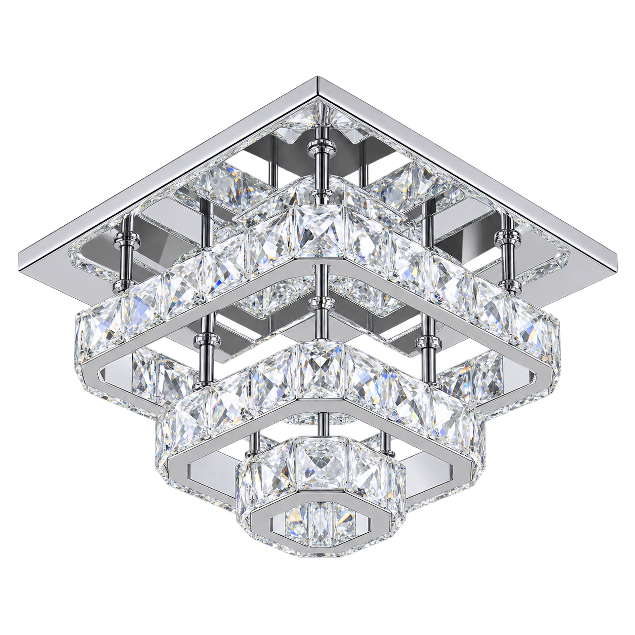 Світильник стельовий FINKTONGLAN Crystal LED 25 см 25 Вт (37243653)