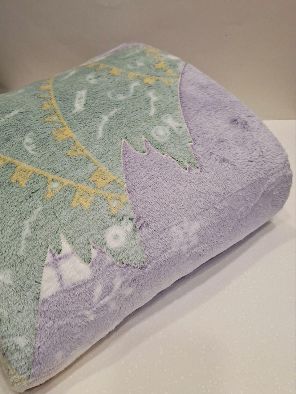 Плед новорічний флісовий Malloory Home Merry Christmas полуторний 150x200 см (1487) - фото 3