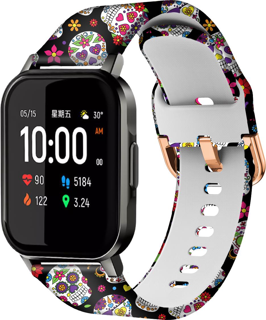 Ремешок Colorful для Haylou Smart Watch 2 LS02 Skull (28592)