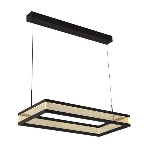 Люстра подвесная светодиодная Interees V QQD3122 BK 28W с прямоугольным плафоном 3000-6400К с пультом IP20 Черный (00000140950) Люстра подвесная светодиодная Interees V QQD3122 BK 28W с прямоугольным плафоном 3000-6400К с пультом IP20 Черный (00000140950)