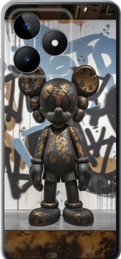 Чехол на Realme C53 Bronze kaws v2 (6098u-3128-42517)