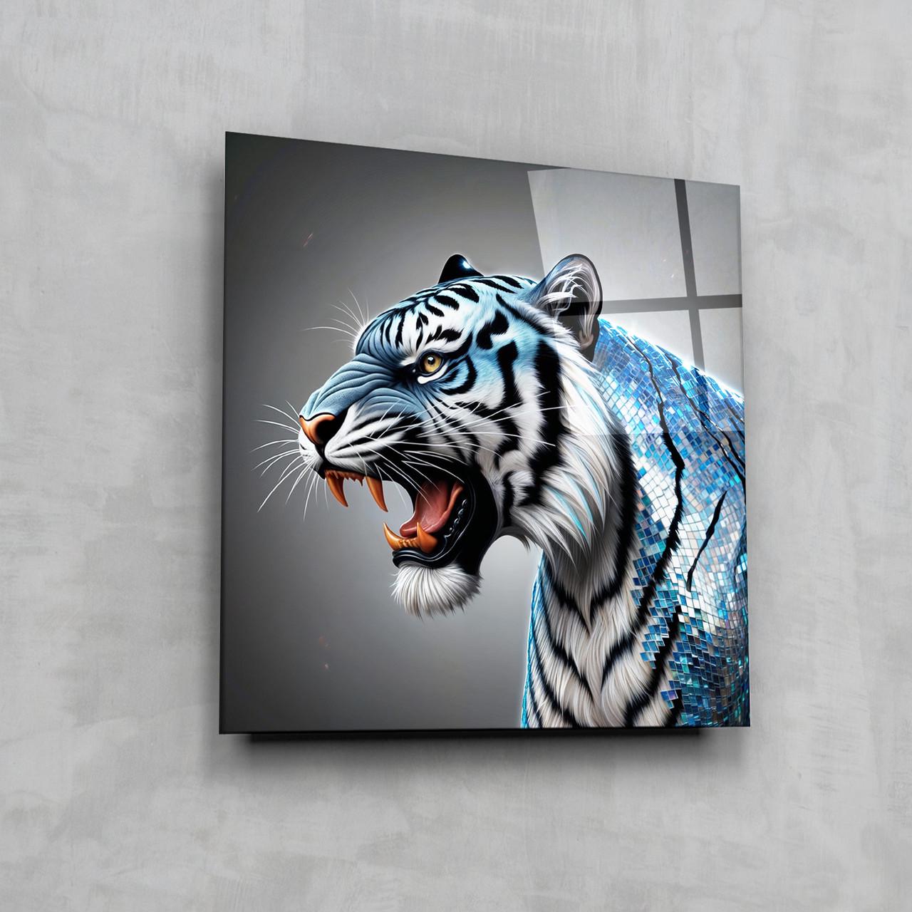 Картина на стекле NovellaPrint Величественный рык 70х70 см (496.2) - фото 7