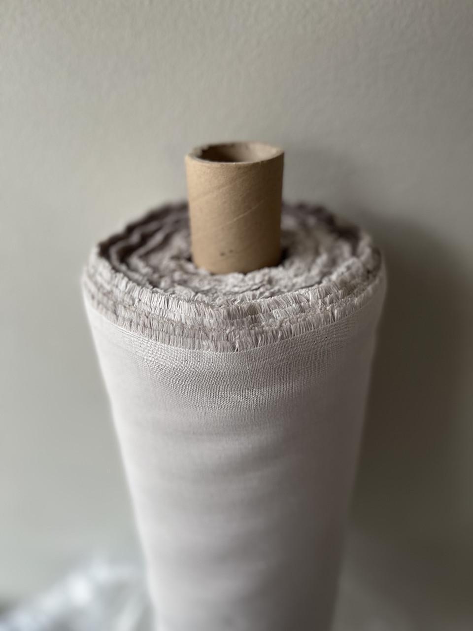 Ткань скатертная LINEN PLUS 100% лен 143 см 530 Светло-серый - фото 2