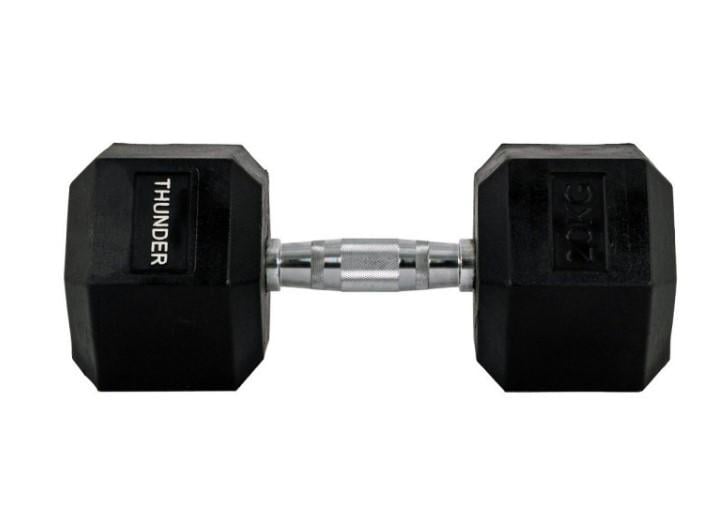 Гантель шестигранный Thunder 20 кг (HEXAGONAL-DUMBBELLS-20KG)