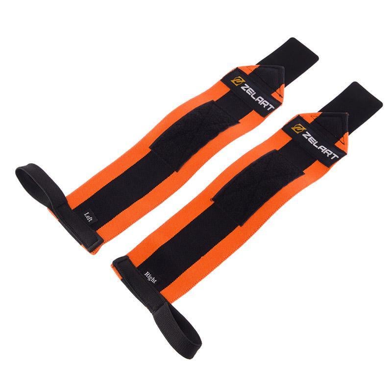 Бинты кистевые TA-7807 для жима Черно-оранжевый (35363057)
