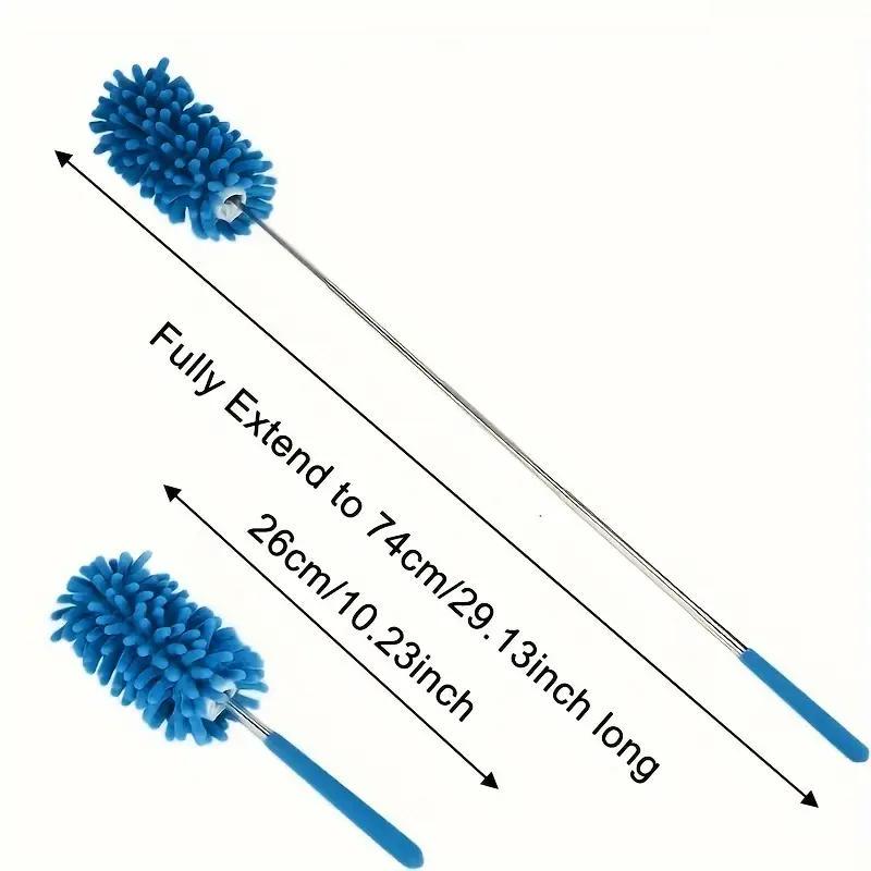 Щетка для уборки пыли телескопическая со съемной насадкой Голубой (2536406412) - фото 10 Щетка для уборки пыли телескопическая со съемной насадкой Голубой (2536406412) - фото 10