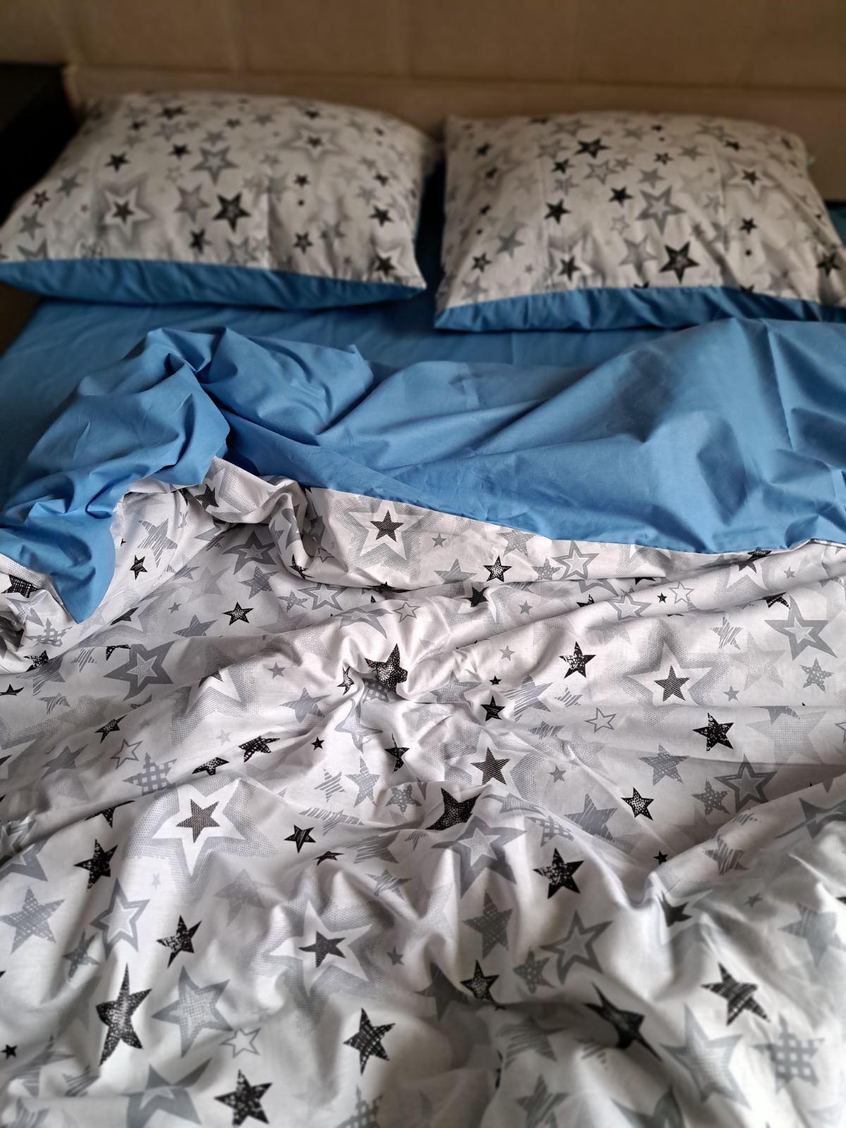 Комплект постільної білизни Kuchmaki ранфорс 145x215 Stars (01 18)