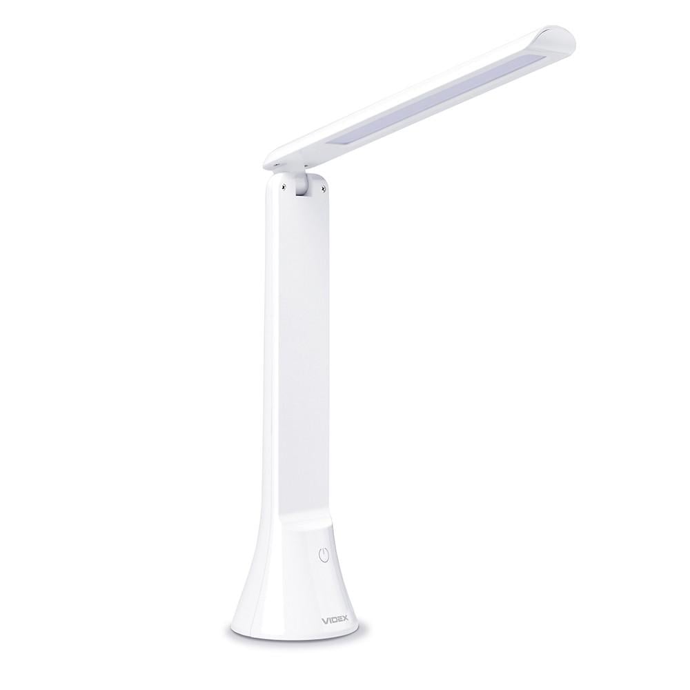 Лампа настольная аккумуляторная светодиодная Videx 5 Вт 100Lm 1800 mAh USB BERLIN Белый (VLE-TF11W) - фото 2 Лампа настольная аккумуляторная светодиодная Videx 5 Вт 100Lm 1800 mAh USB BERLIN Белый (VLE-TF11W) - фото 2
