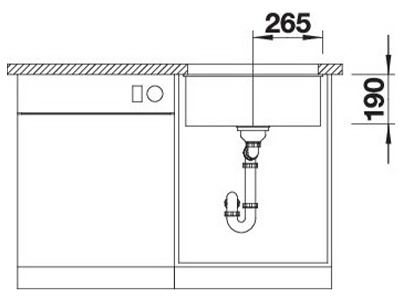 Мойка кухонная Blanco SUBLINE 500-U 527794 (42930) - фото 5 Мойка кухонная Blanco SUBLINE 500-U 527794 (42930) - фото 5