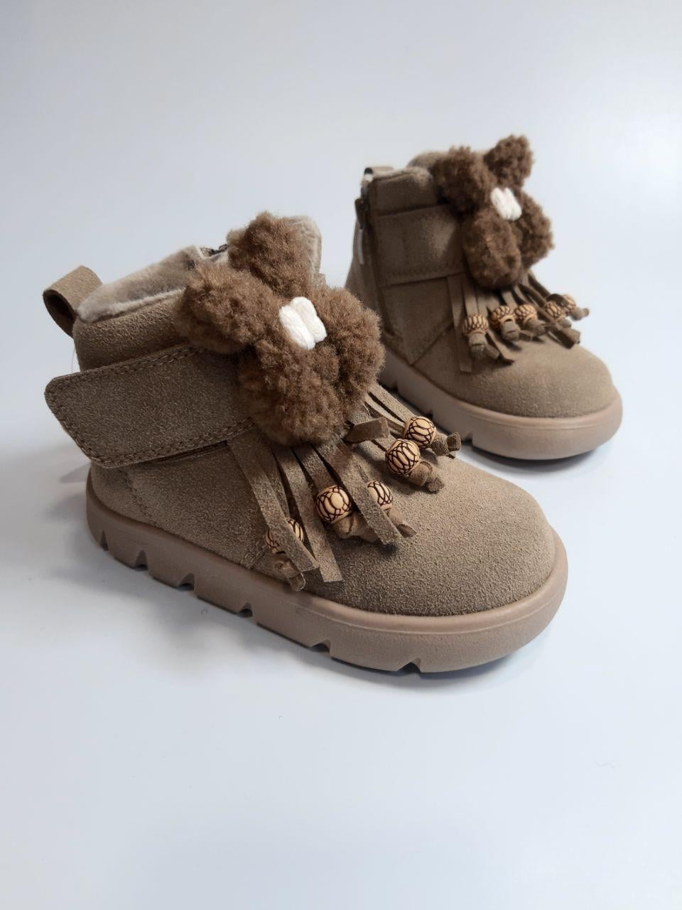 Ботинки зимние Clibee для девочки р. 28 18,2 см Бежевый (761-2 beige)