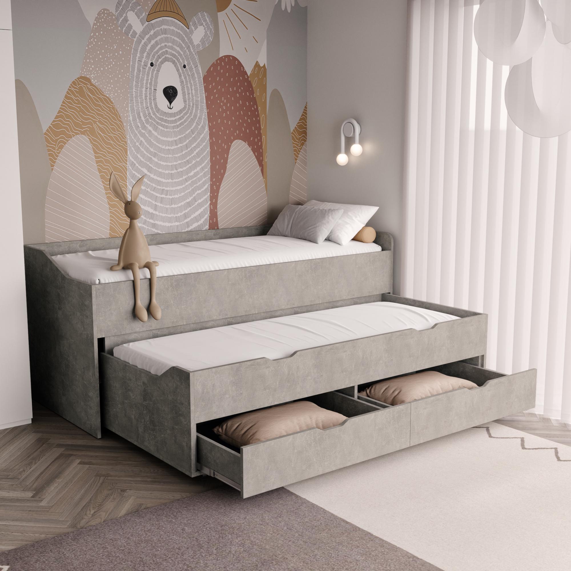 Ліжко дитяче Furnigrade ЛД-1 1932х840х832 мм Індастріал