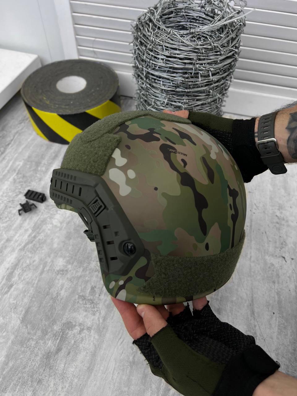 Шолом балістичний FAST Helmet Multicam Elite 1 клас захисту ДСТУ рівня NIJ IIIA (14261536) - фото 5