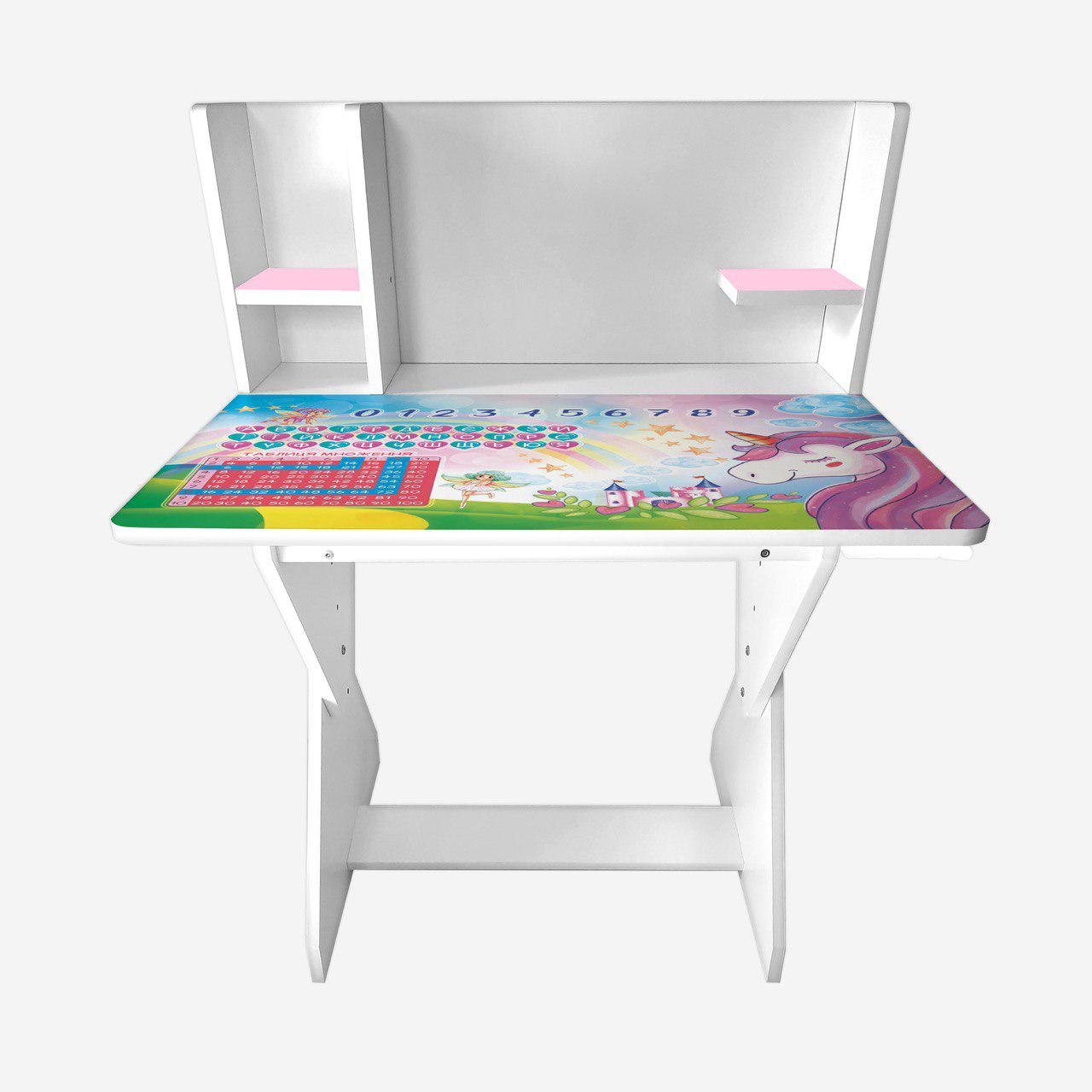 Парта зі стільчиком Єдиноріг П03 зі збільшеною стільницею для дистанційного навчання (251121) - фото 2 Парта зі стільчиком Єдиноріг П03 зі збільшеною стільницею для дистанційного навчання (251121) - фото 2