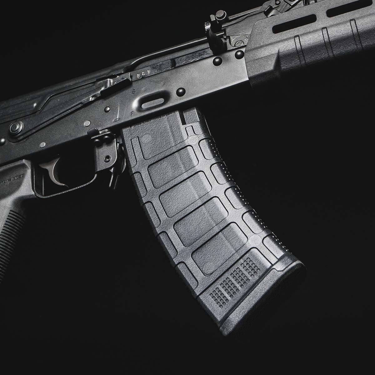 Магазин Magpul для АК-47 АКМ/АКС/Сайга на 30 патронов PMAG 30 АК/АКМ MOE 5.45x39 Черный (MAG673) - фото 7