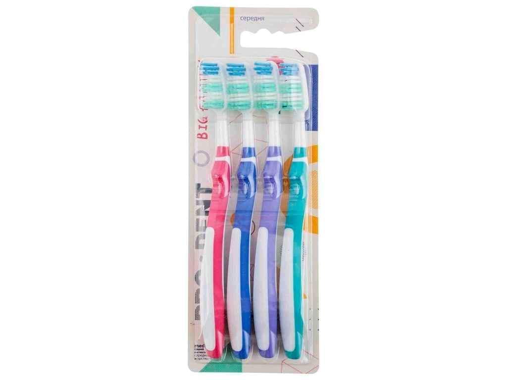 Зубна щітка PRO DENT Advance середня жорсткість №4 4 шт. (1072637) Зубна щітка PRO DENT Advance середня жорсткість №4 4 шт. (1072637)
