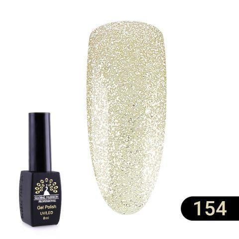 Гель-лак Global Fashion Black elite 154