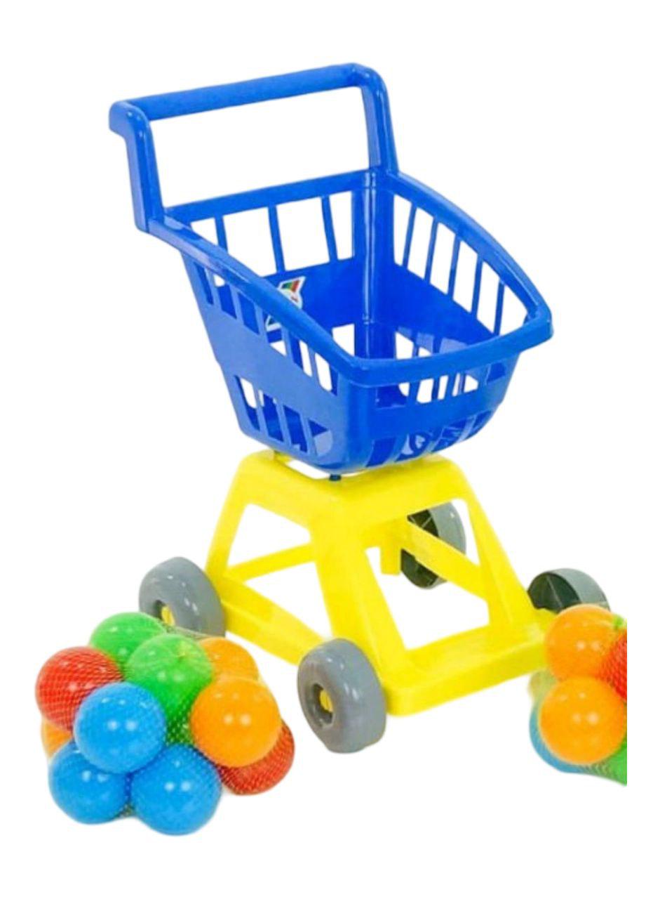 Детская игрушечная тележка для супермаркета Синий (54068-1)