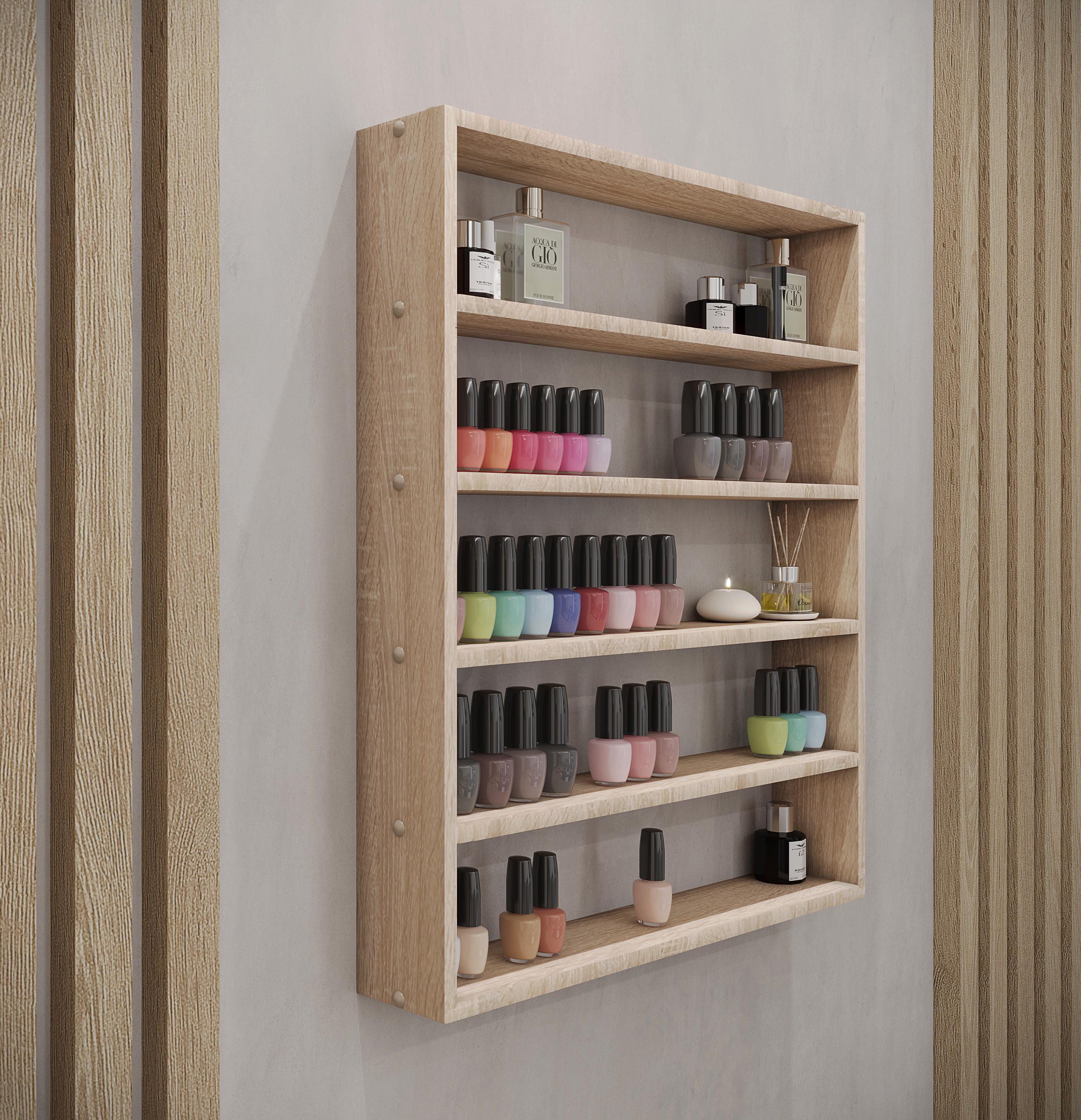 Полиця вузька для гель лаків 50x60x7 см Дуб/Сонома ( № 5)