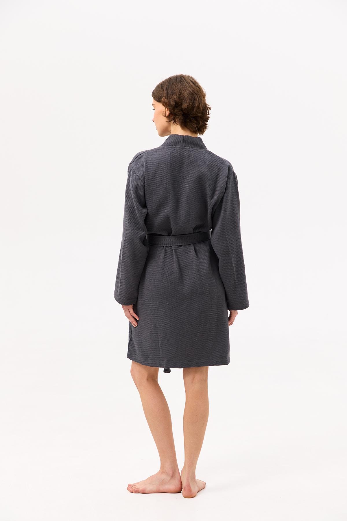 Халат-кимоно Lotus Home Samma L/XL Антрацит (26029356) - фото 3