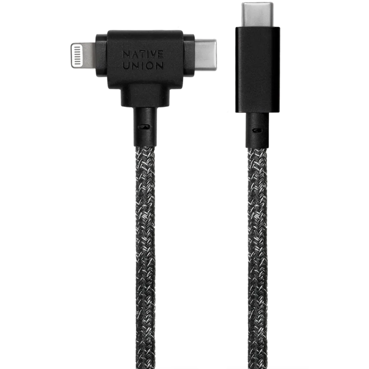 Кабель Native Union Belt Cable Universal USB-C to USB-C/Lightning 1.5 m, Cosmos Black (BELT-CCL-COS-NP) - фото 2 Кабель Native Union Belt Cable Universal USB-C to USB-C/Lightning 1.5 m, Cosmos Black (BELT-CCL-COS-NP) - фото 2