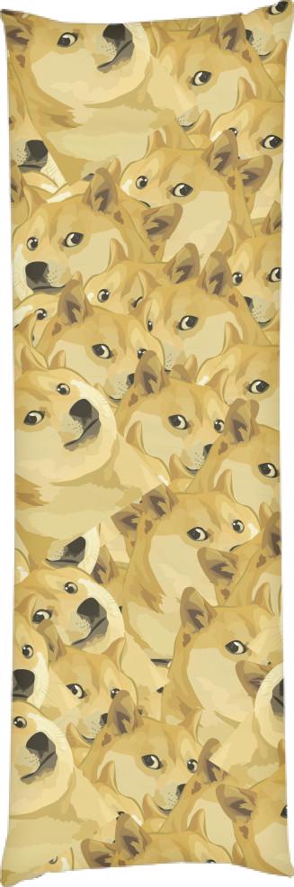 Подушка дакімакура Doge 40х100 см (13533885)