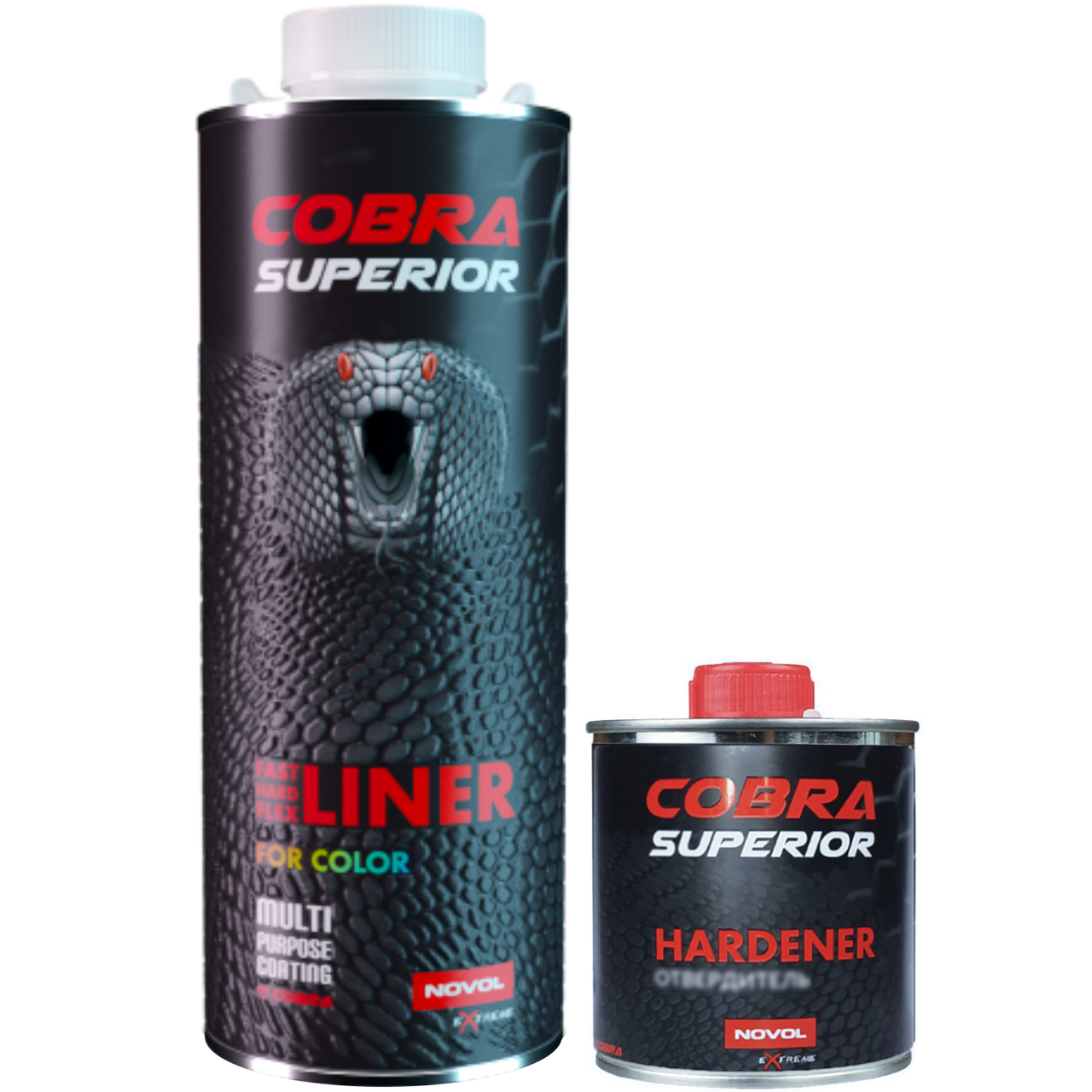 Захисне покриття підвищеної міцності NOVOL COBRA Superior 600 мл та 200 мл