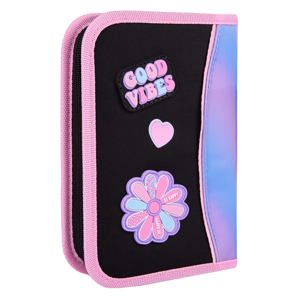 Пенал твердый одинарный без клапана YES Be Happy HP-02 - фото 2 Пенал твердый одинарный без клапана YES Be Happy HP-02 - фото 2