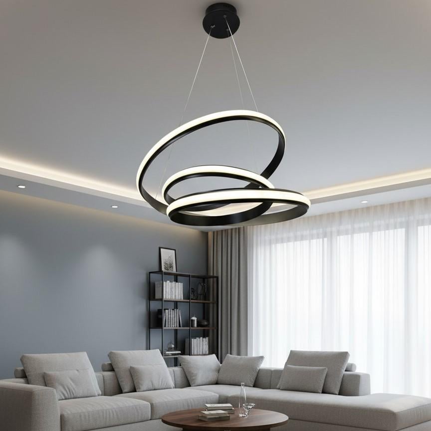 Люстра светодиодная Zilini JH3034BK 100W Черный (30244199)