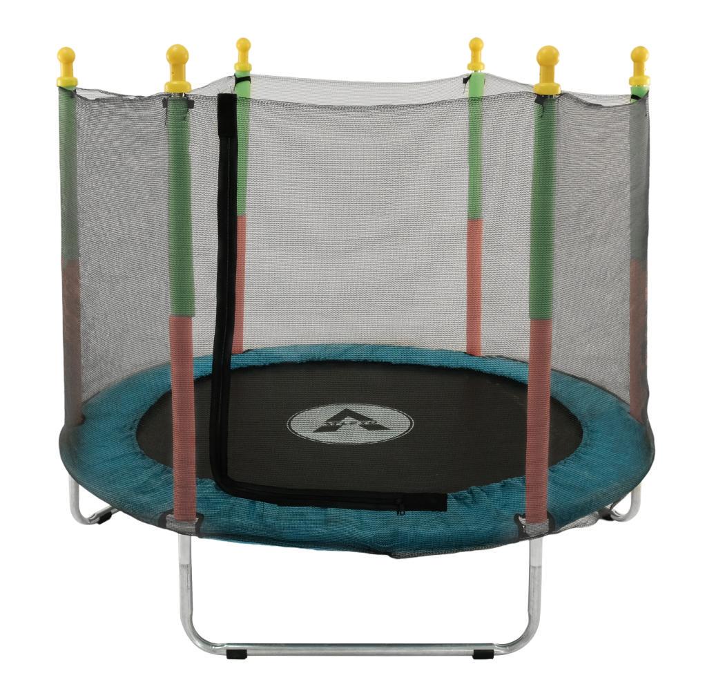 Батут детский Atleto с защитной сеткой на металлических опорах 140 см Синий (132-76-21000163) - фото 2 Батут детский Atleto с защитной сеткой на металлических опорах 140 см Синий (132-76-21000163) - фото 2