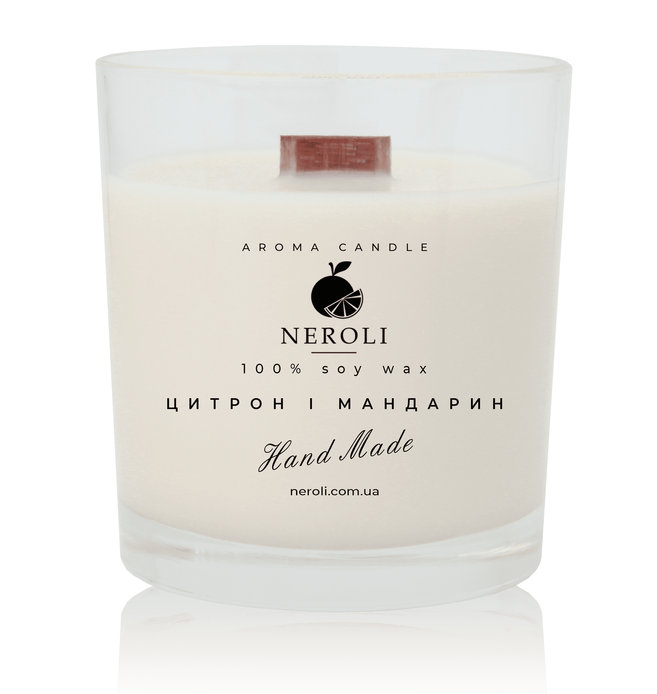 Аромасвеча соевая NEROLI Цитрон и Мандарин Crystal Grace 200 мл