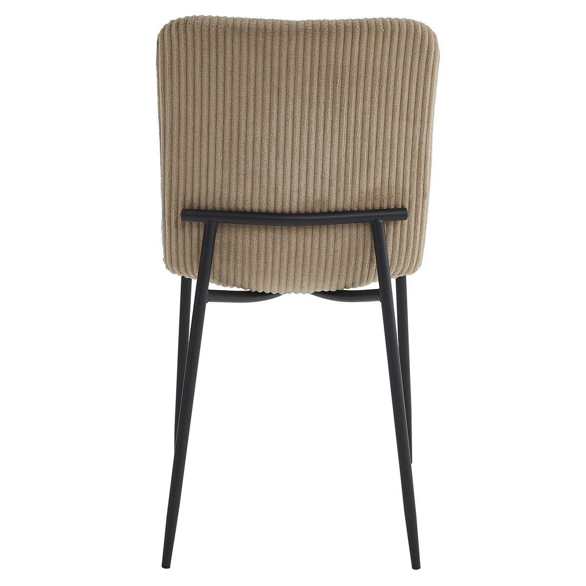 Стул Intarsio TINA вельвет Черный/Бежевый темный (28710934) - фото 5 Стул Intarsio TINA вельвет Черный/Бежевый темный (28710934) - фото 5