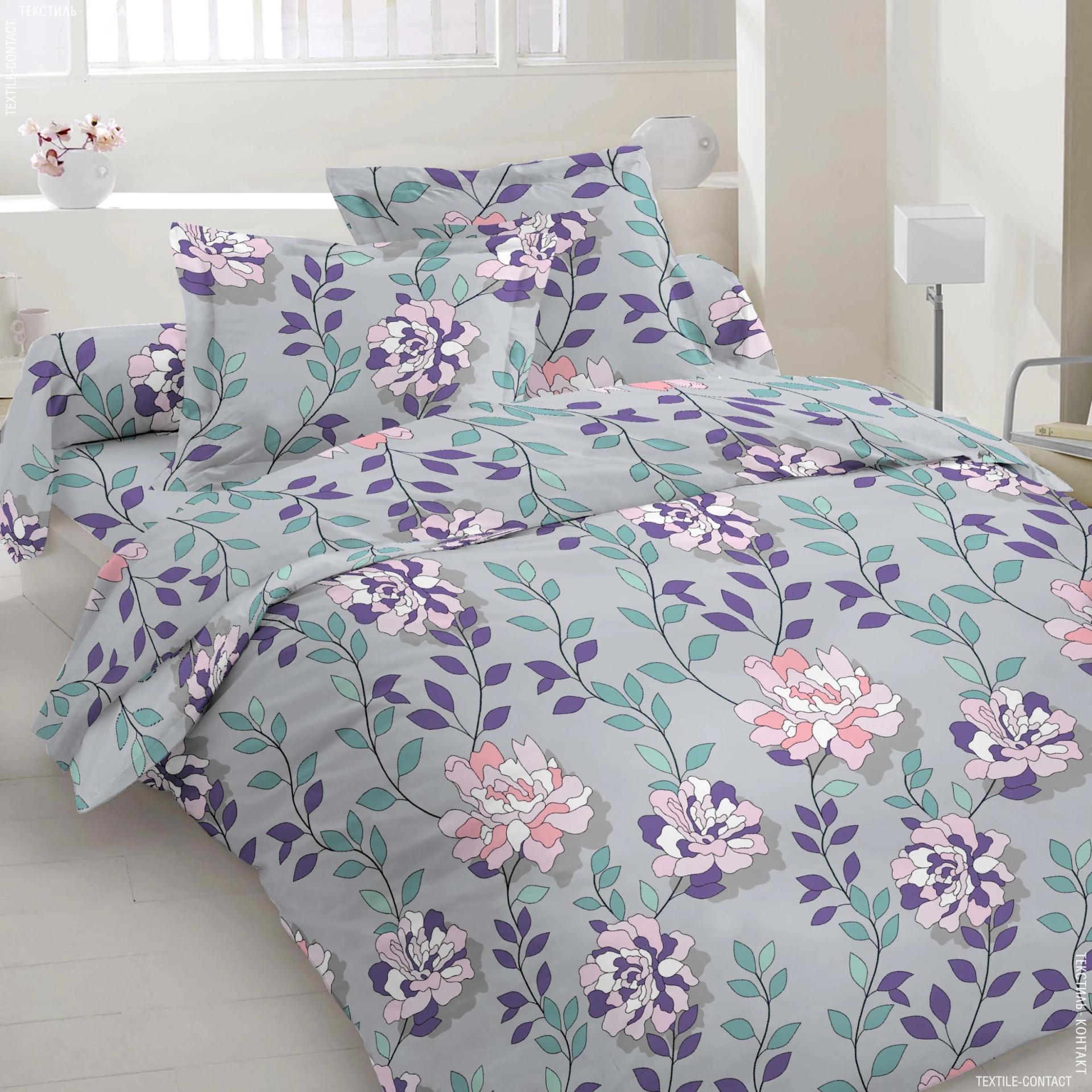 Комплект постельного белья Vital Textile Голд Люкс бязь полуторный 150х220 см (BL1.5-823)
