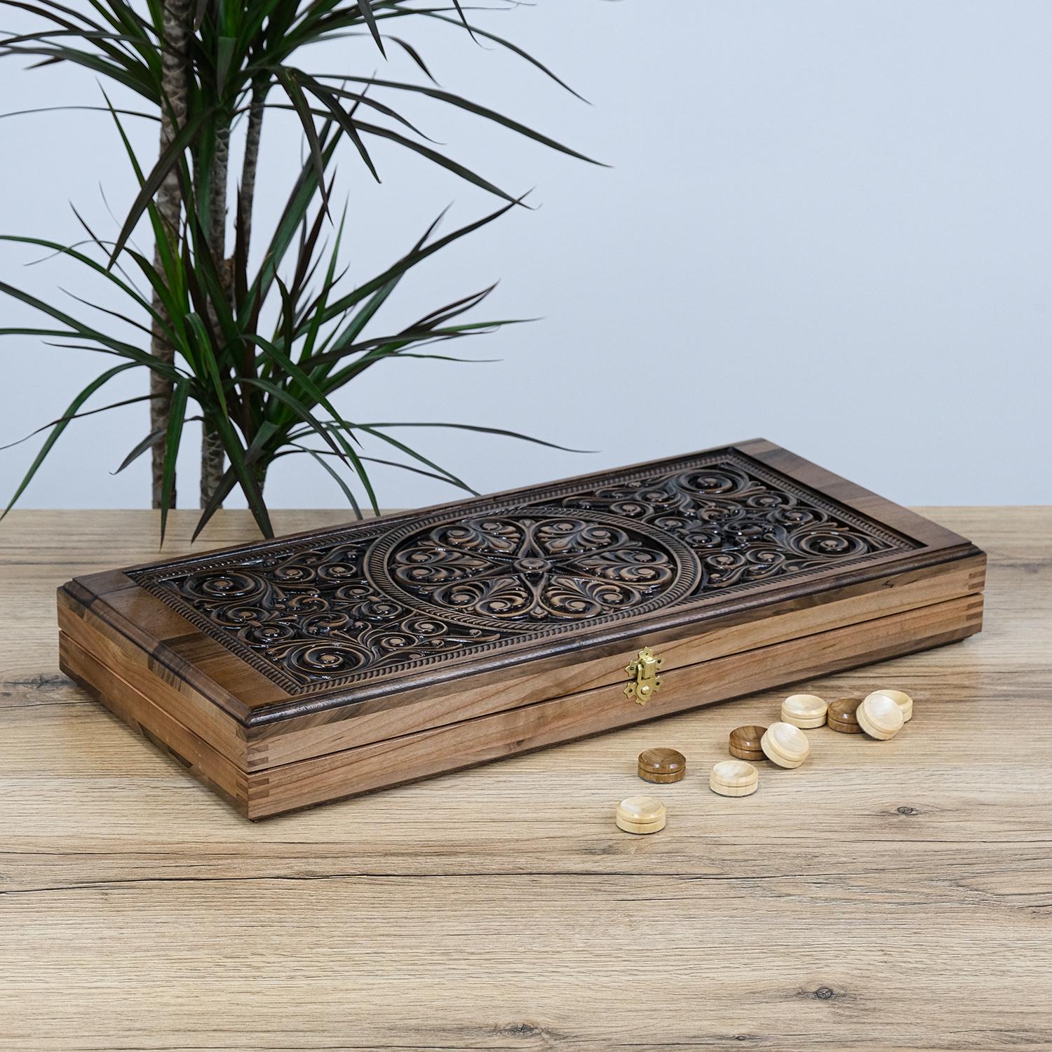 Нарди Гранд Презент 009Г Абстракція-1 горіх 550х500 мм (24470)