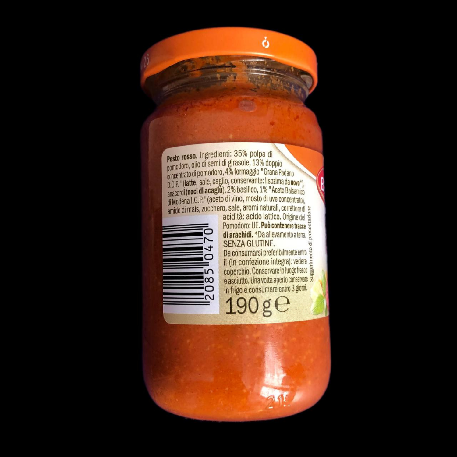 Соус томатный Baresa Pesto Rosso с сыром 190 г (BPR-1) - фото 11