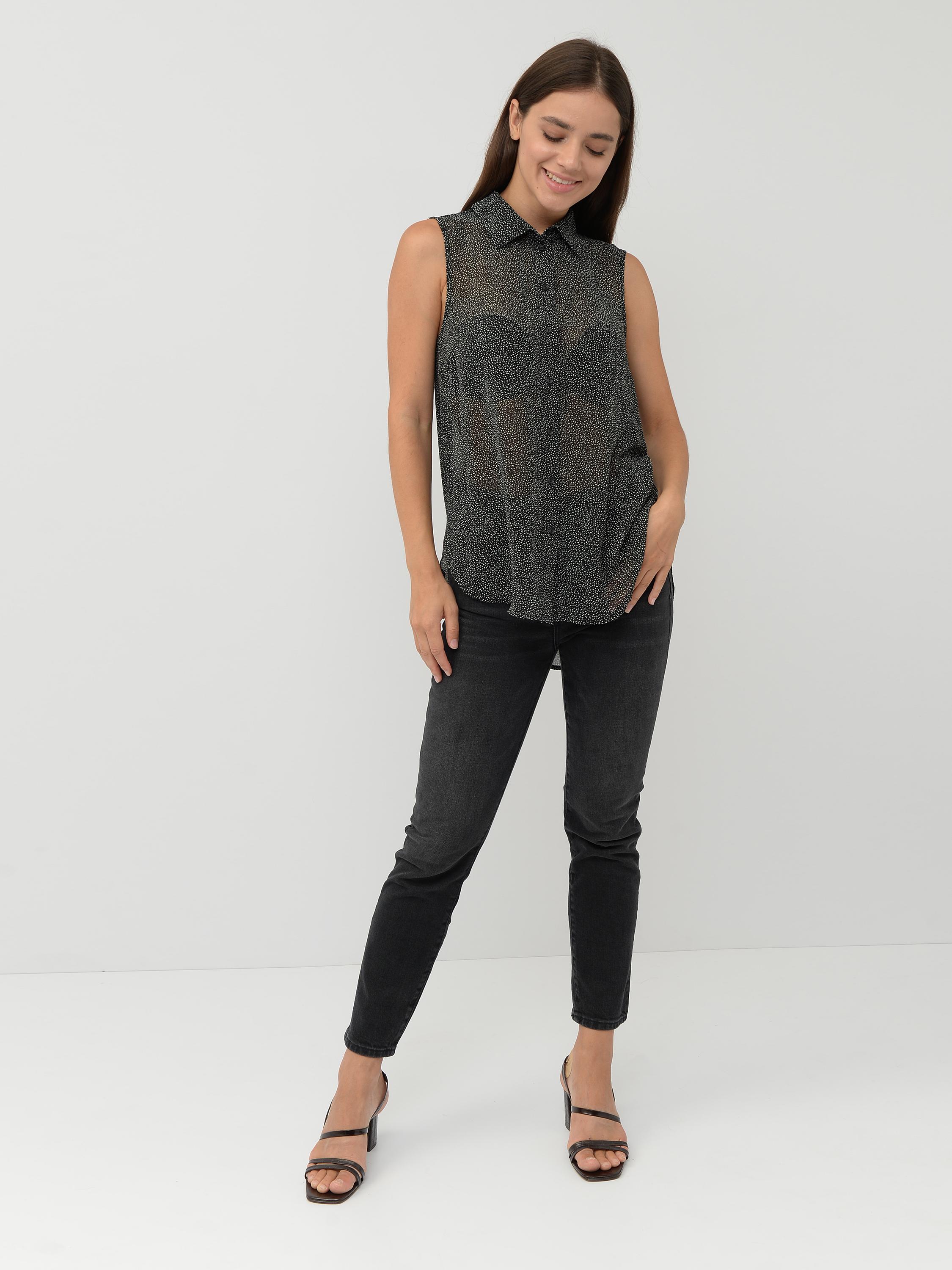 Блуза H&M р. 38 Черный точки (5625350)