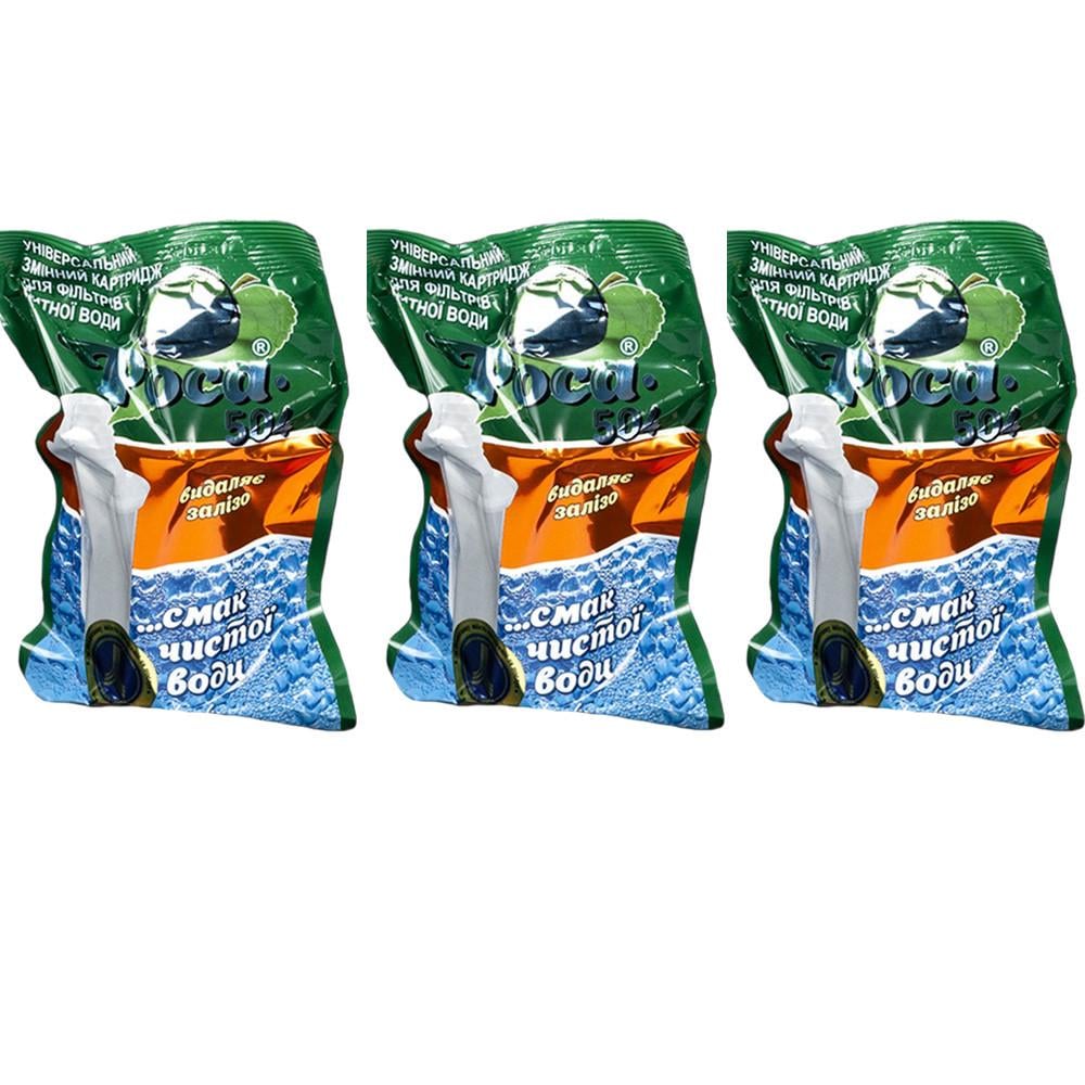 Картридж РОСА 504 Видалення залізо для фільтрів-глечиків Бар'єр/Бріта 3 шт. (1830824365)