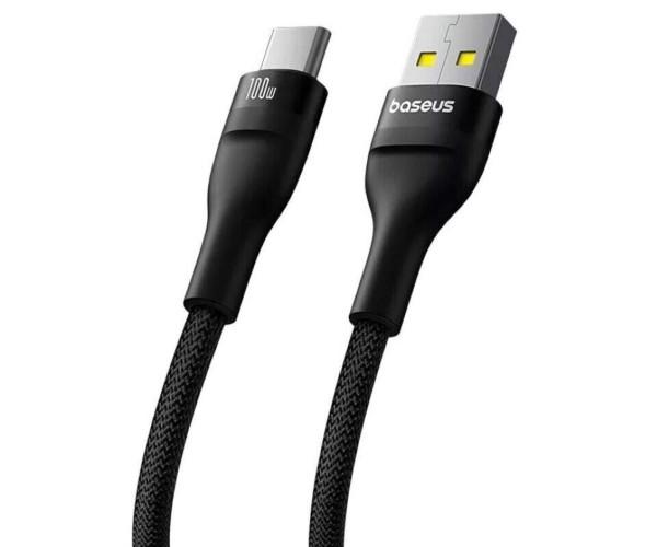 Кабель USB Data BASEUS Flash 2 USB to Type-C 100W 2 м Cluster Black - фото 4