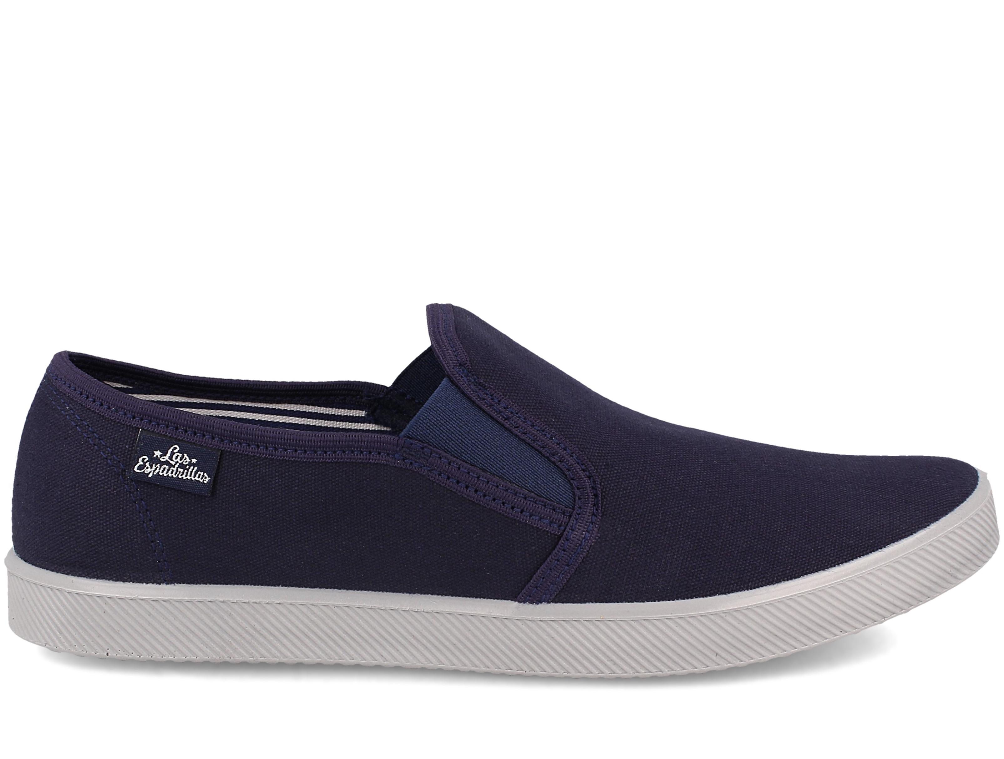 Мужские слипоны Las Espadrillas 6088-8937 р. 44 Navy - фото 3