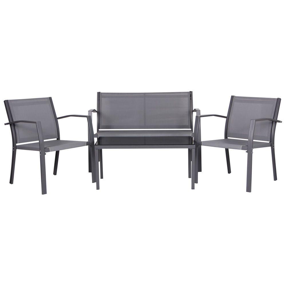 Комплект мебель для сада AMF Camaron Темно-серый/Серый