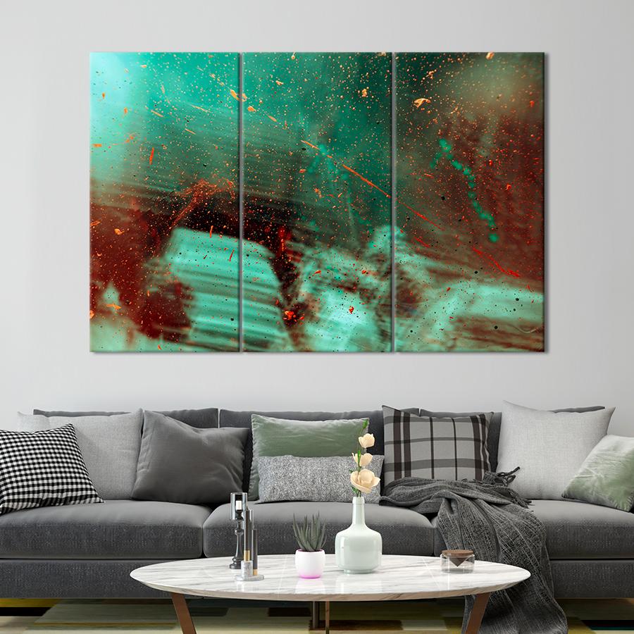 Картина абстракция Яркие абстрактные искры 156x100 см (A950-3)