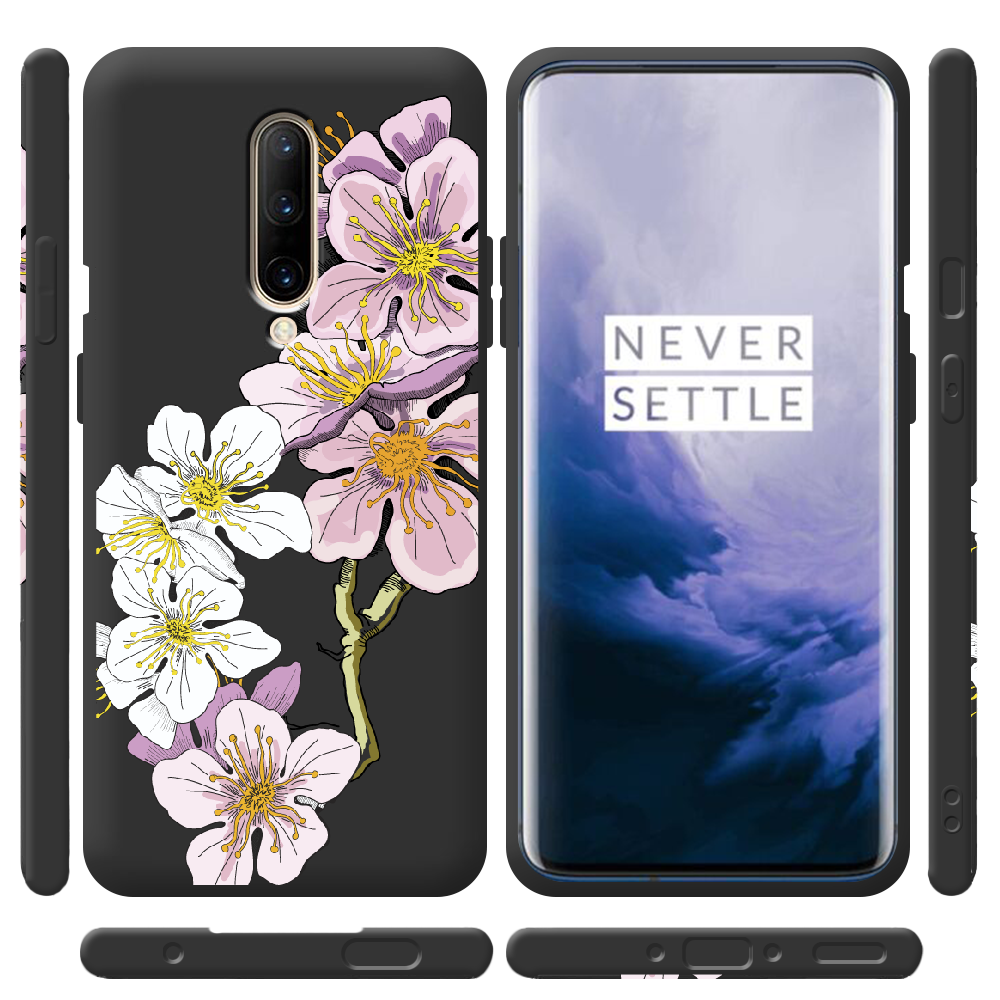 Чохол BoxFace OnePlus 7 Pro Cherry Blossom Чорний силікон (37257-cc4-44517) - фото 2