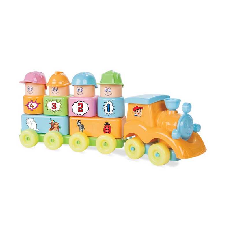 Конструктор Pilsan Мой первый поезд 33 детали (102743) - фото 2 Конструктор Pilsan Мой первый поезд 33 детали (102743) - фото 2