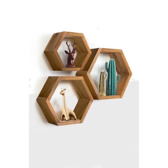 Полочка шестиугольная 23х20х9 см. (22918370)