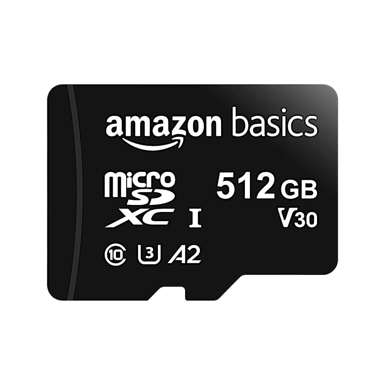 Карта пам'яті Amazon Basics microSDXC 512GB і SD адаптер (33038152) Карта пам'яті Amazon Basics microSDXC 512GB і SD адаптер (33038152)