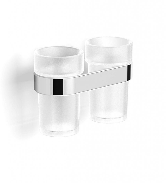 Склянки для зубних щіток Stella Soul 06.412 з подвійним тримачем (76924)