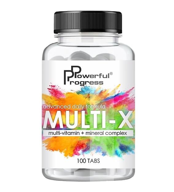 Витаминно-минеральный комплекс для спорта Powerful Progress Multi-X 100 Tabs Витаминно-минеральный комплекс для спорта Powerful Progress Multi-X 100 Tabs