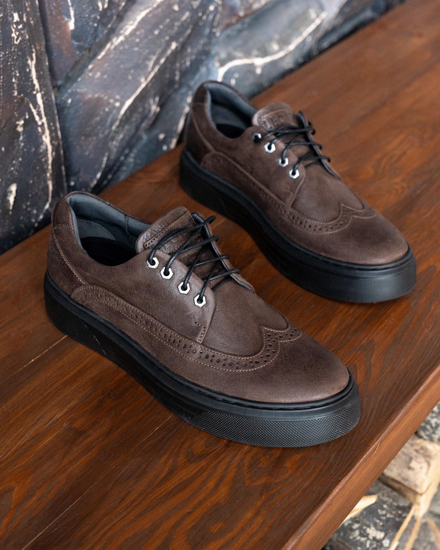 Кеды мужские брогированные STANLEY р. 41 Coffee - фото 9 Кеды мужские брогированные STANLEY р. 41 Coffee - фото 9