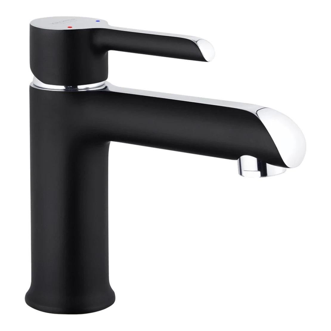 Смеситель для раковины Kroner KRP Essen SCH010 врезной короткий излив Черный (CV024322)