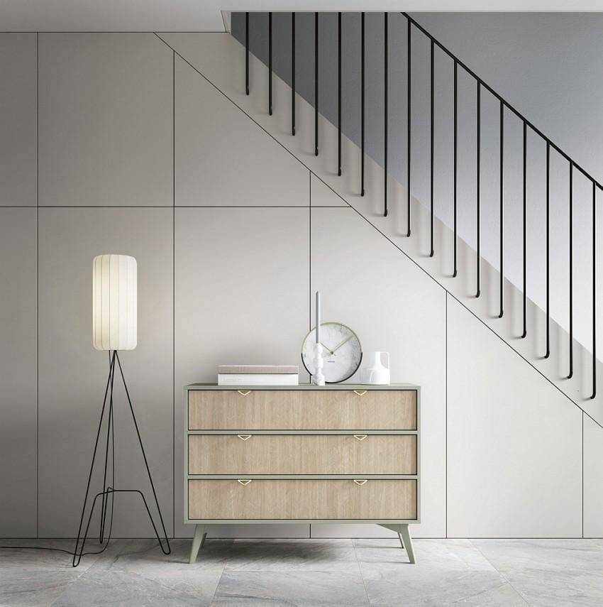 Комод Perfect Home Forest KSZ106 с 3 ящиками Эвкалипт/Пихта сканди (PFH-091477)